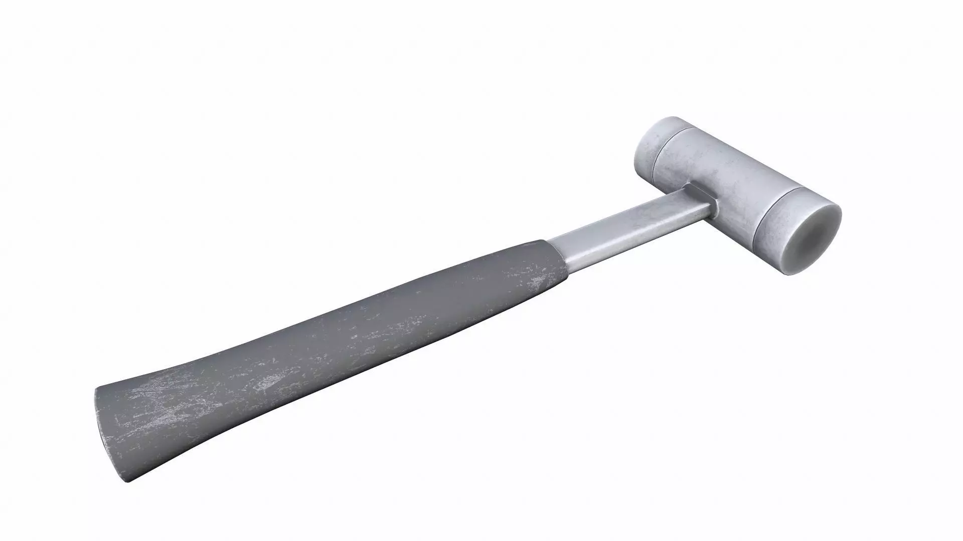 Steal Hammer Low-poly 3D model_0