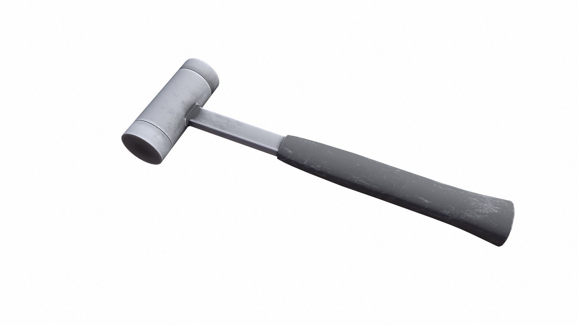 Steal Hammer Low-poly 3D model_5