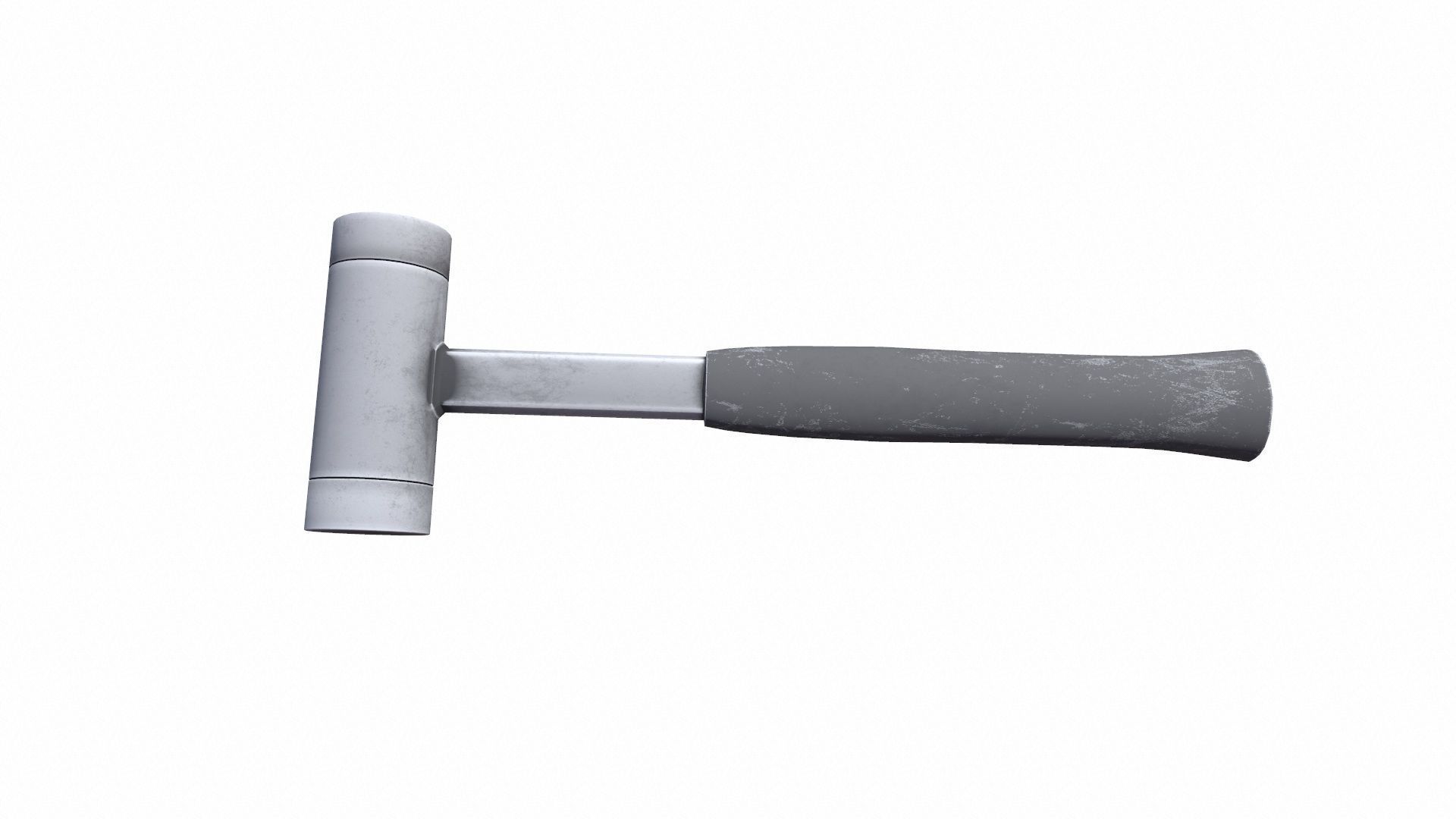 Steal Hammer Low-poly 3D model_4