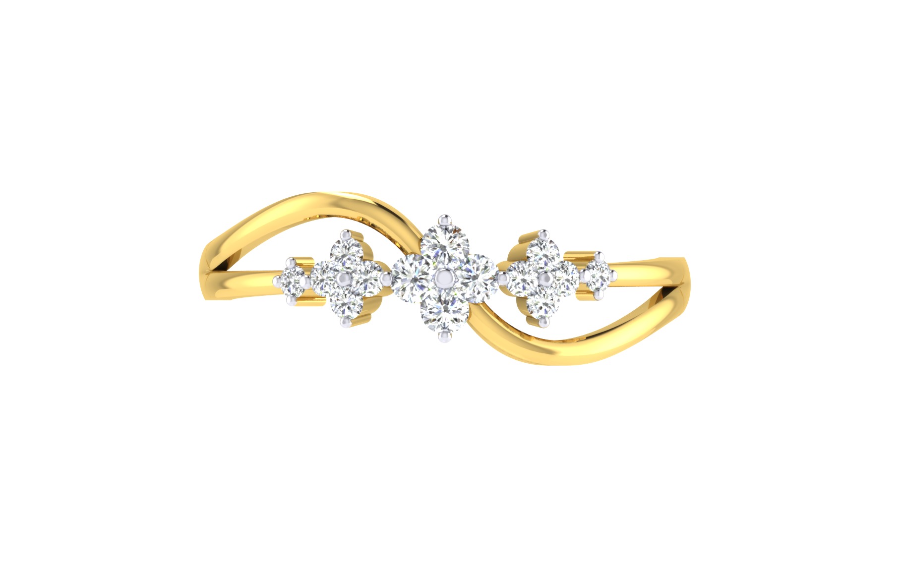 Women Ring  Render 3dm STL OBJ FBX Details 3D print model_7