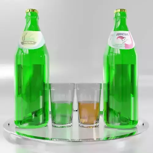 Soviet era sparkling water 3D model
