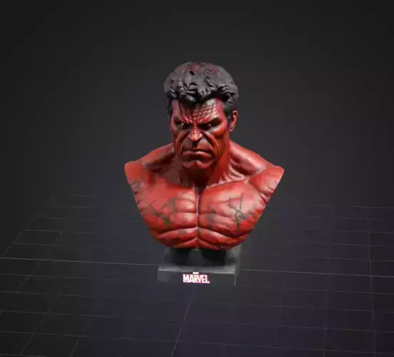 Hulk Statue 3D Model Features