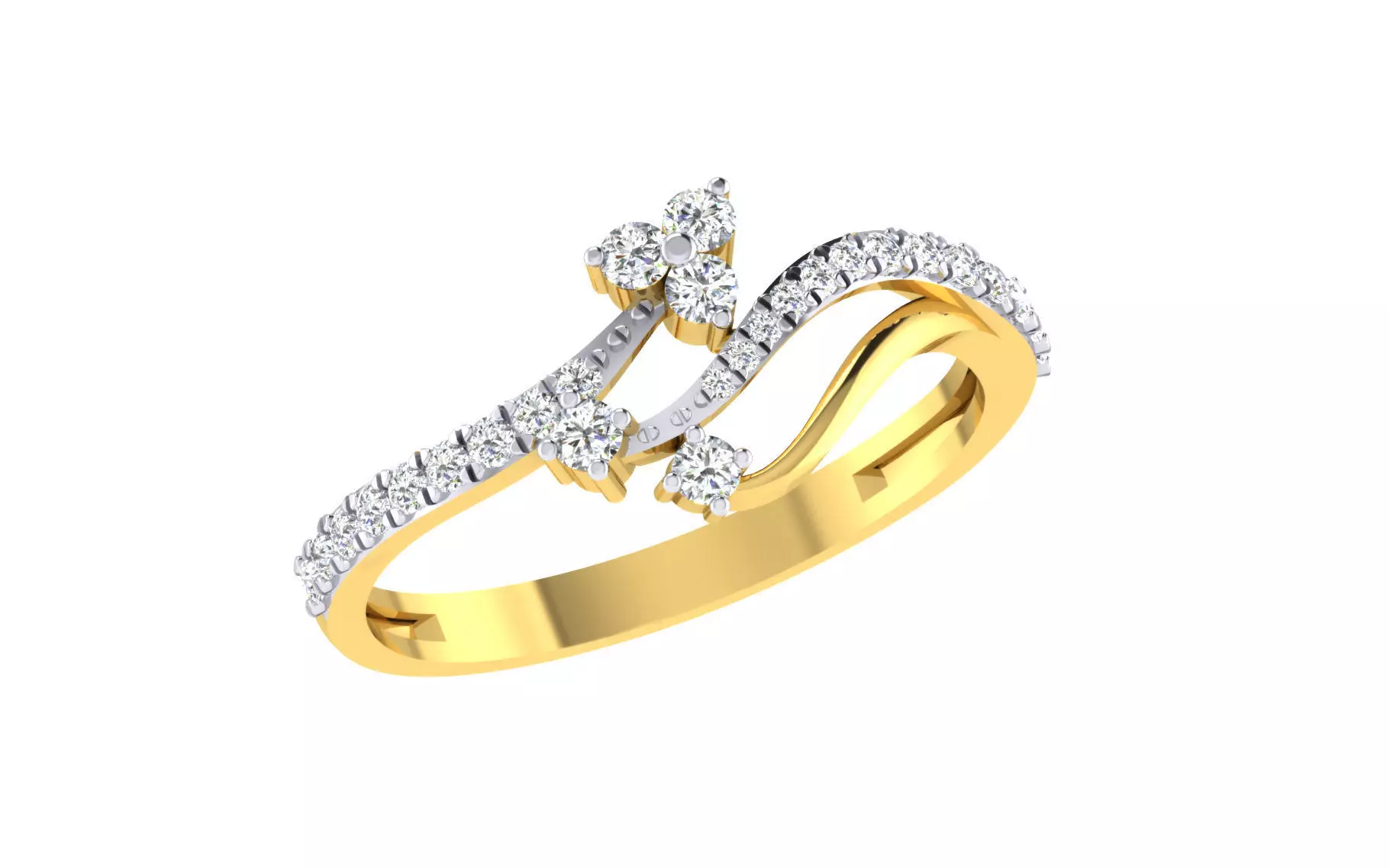 Women Ring Render 3dm STL OBJ FBX Details 3D print model