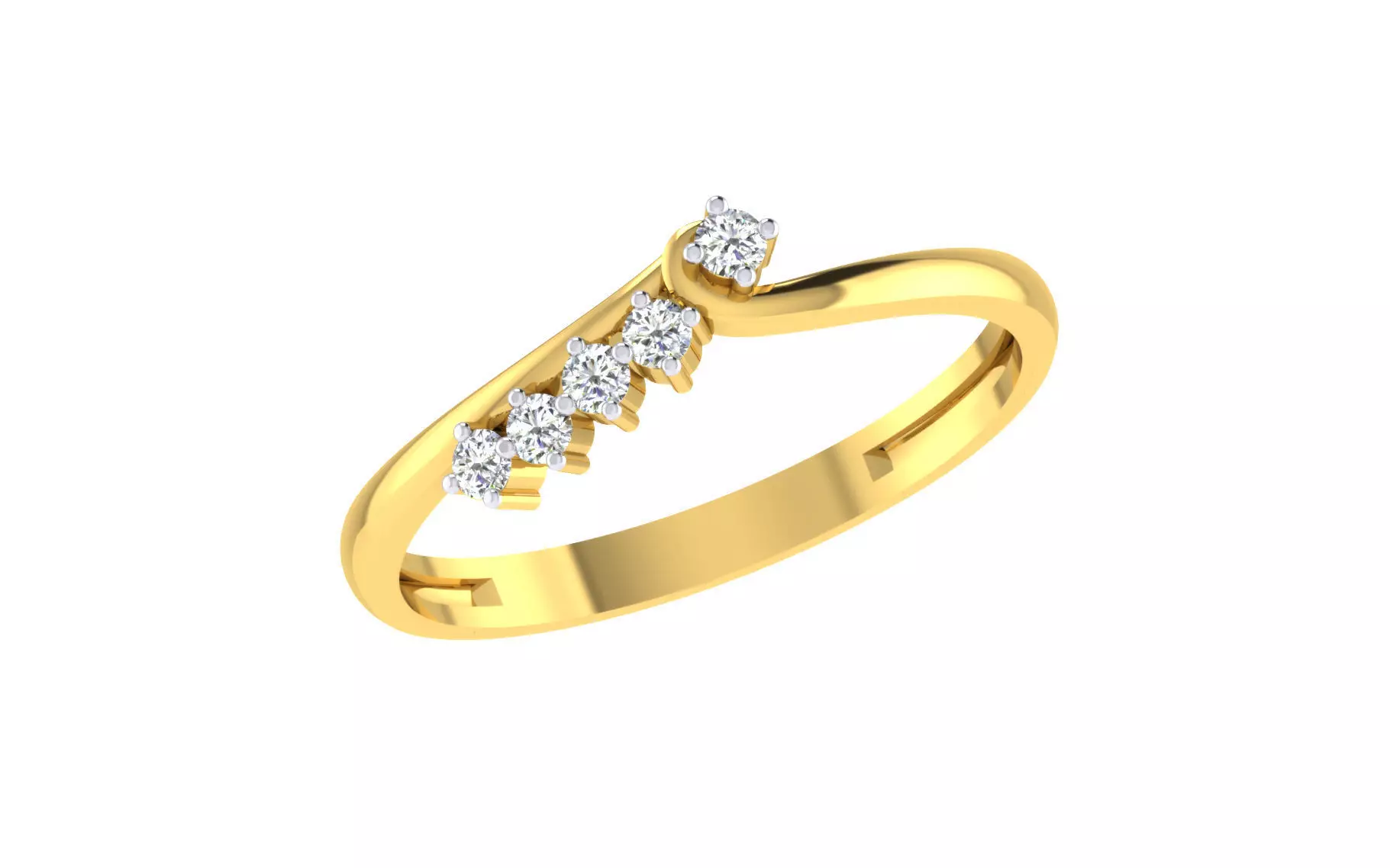 Women Ring  Render 3dm STL OBJ FBX Details 3D print model_0