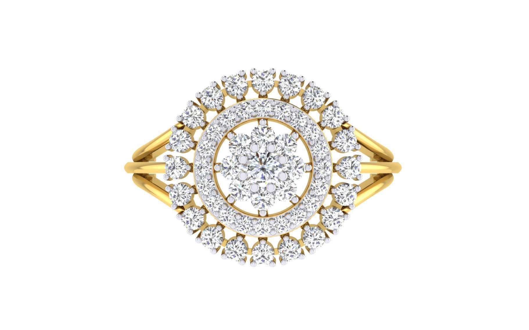 Women Ring  Render 3dm STL OBJ FBX Details 3D print model_1