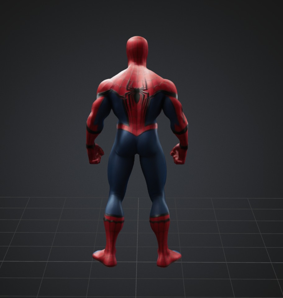 Spider-Man 3D Model Features Low-poly 3D model_2