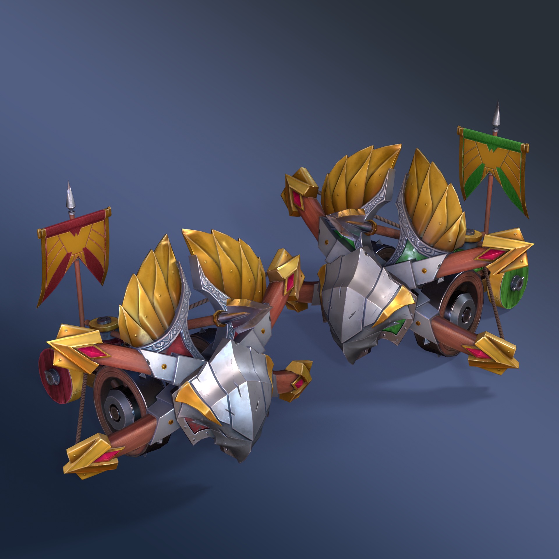 Imperial Hawk Rigged Animated Low-poly 3D model_2