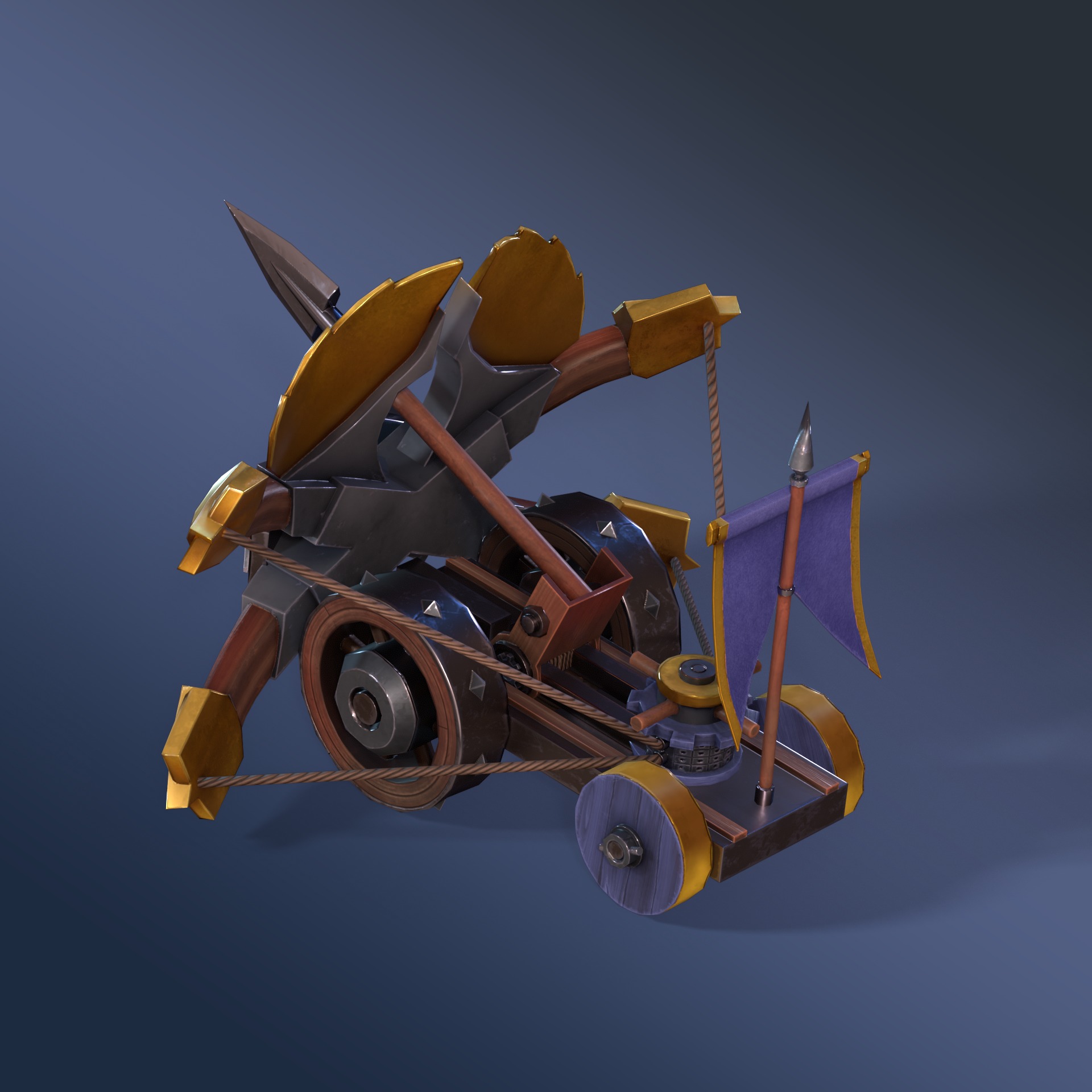 Imperial Hawk Rigged Animated Low-poly 3D model_6