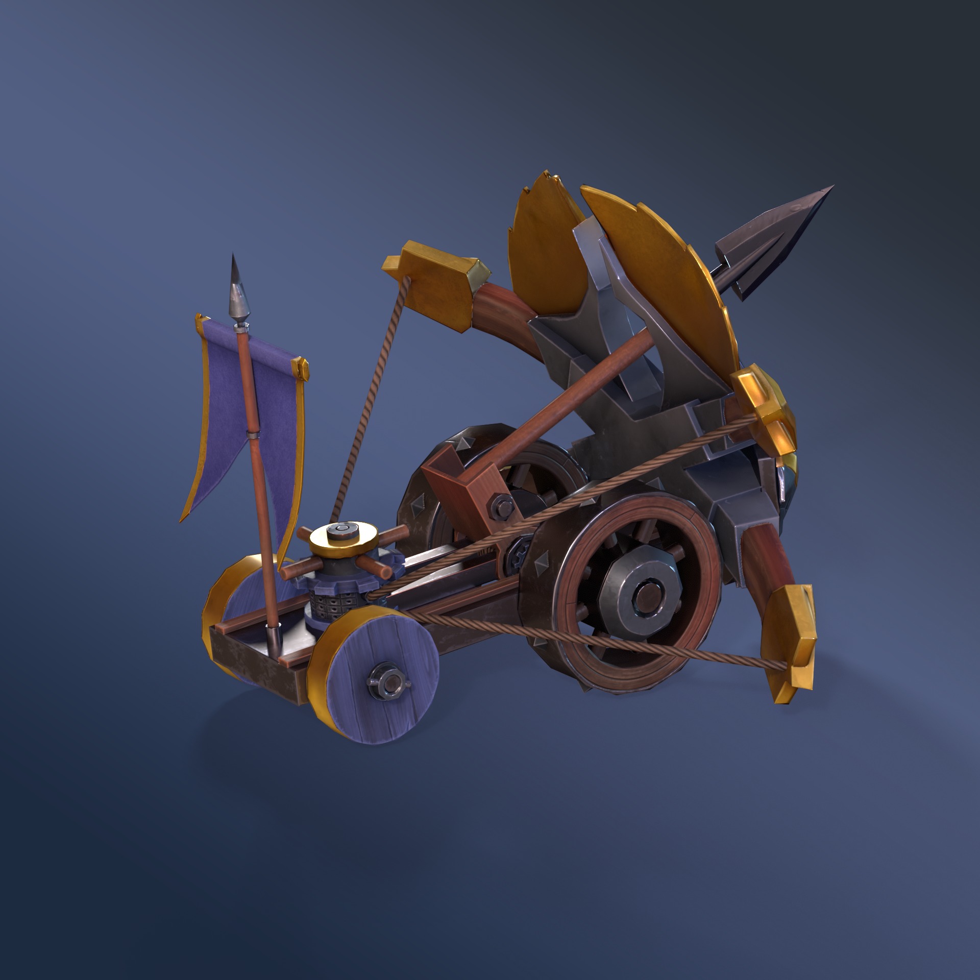 Imperial Hawk Rigged Animated Low-poly 3D model_4