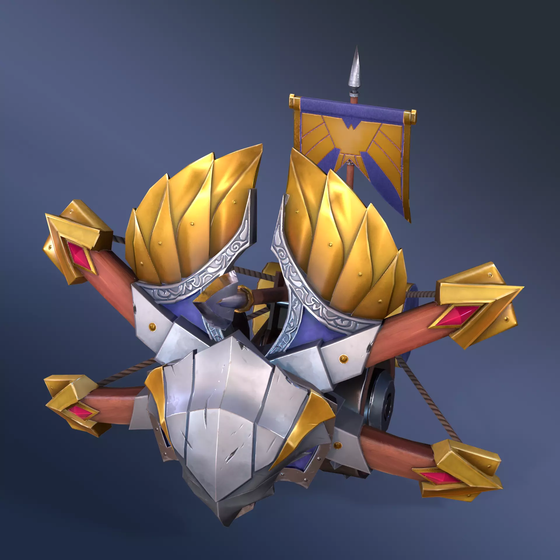 Imperial Hawk Rigged Animated Low-poly 3D model_0