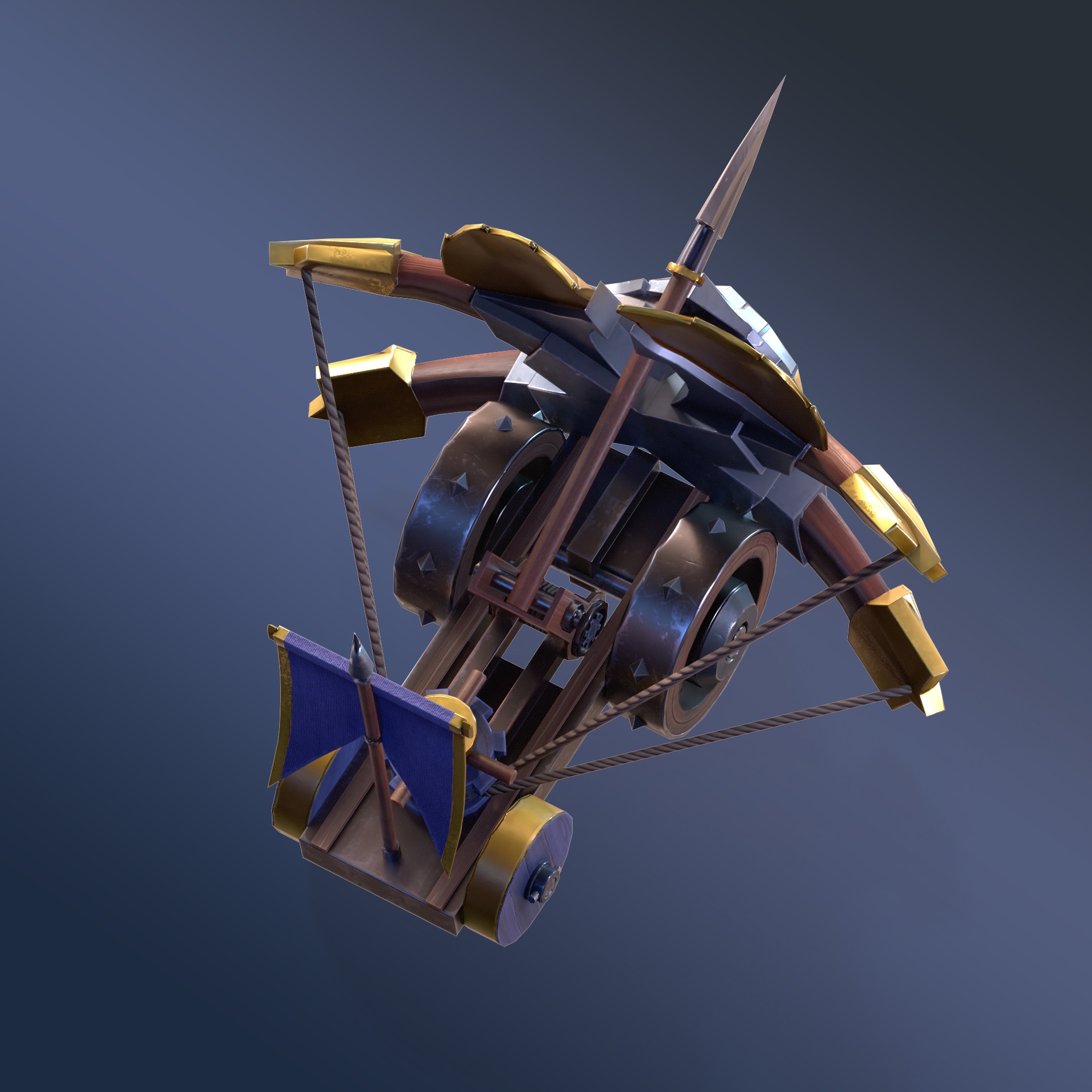 Imperial Hawk Rigged Animated Low-poly 3D model_5