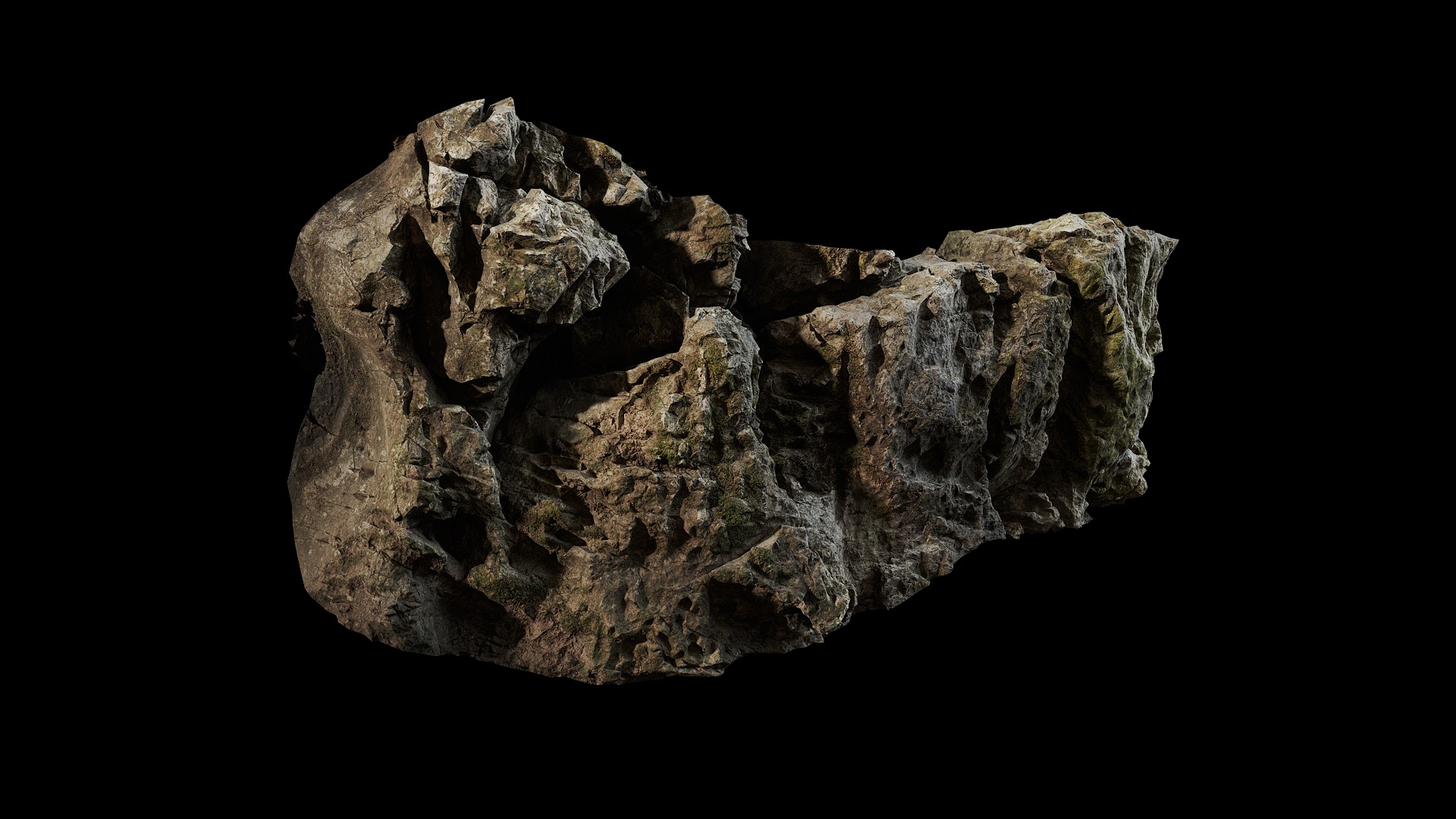 Anydrafts Cliff 03 Low-poly 3D model_1