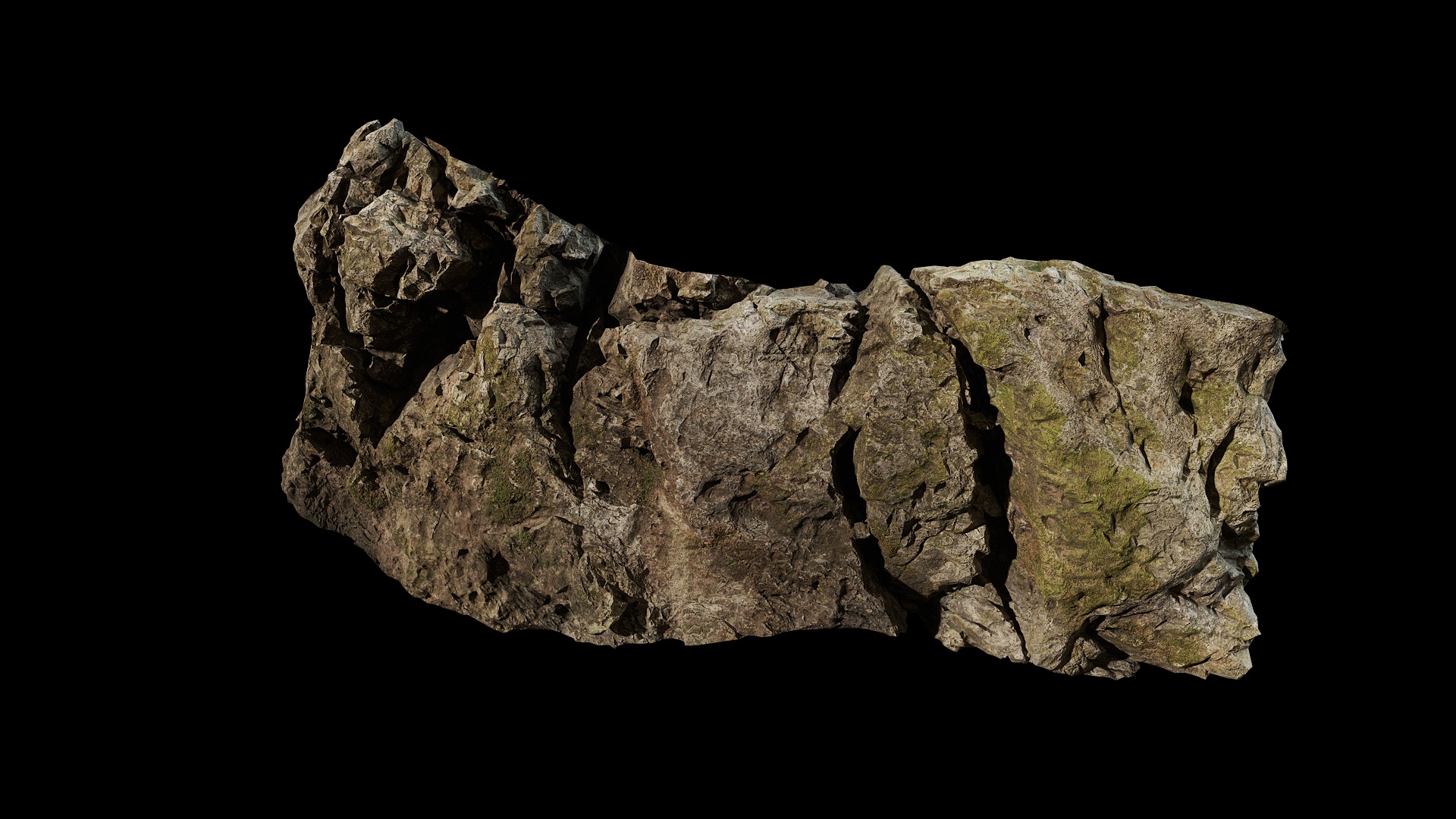 Anydrafts Cliff 03 Low-poly 3D model_3