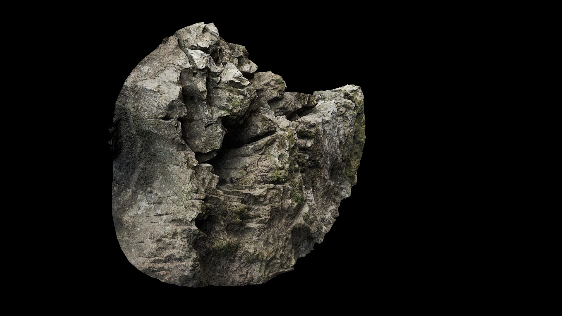 Anydrafts Cliff 03 Low-poly 3D model_5