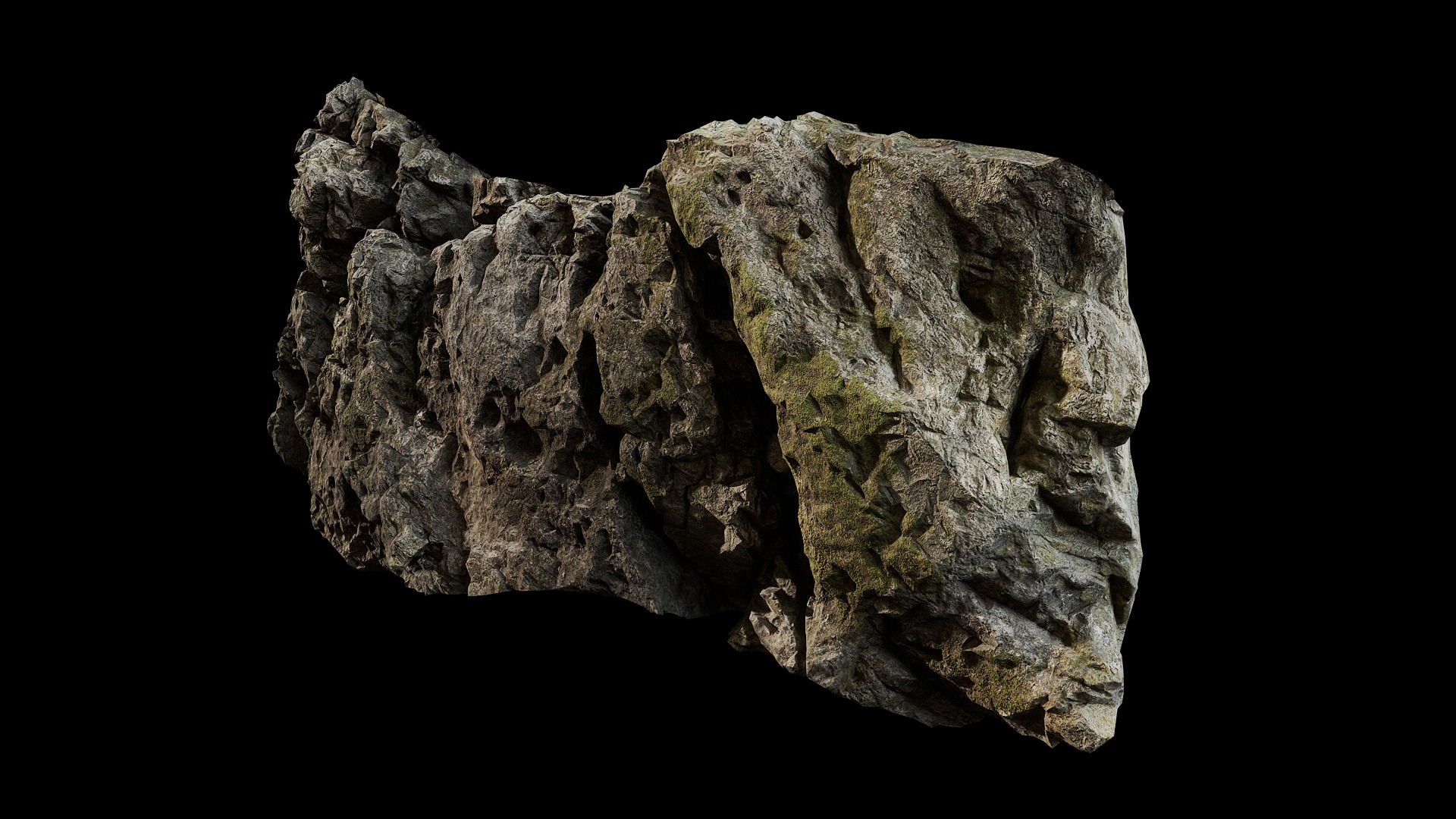 Anydrafts Cliff 03 Low-poly 3D model_4