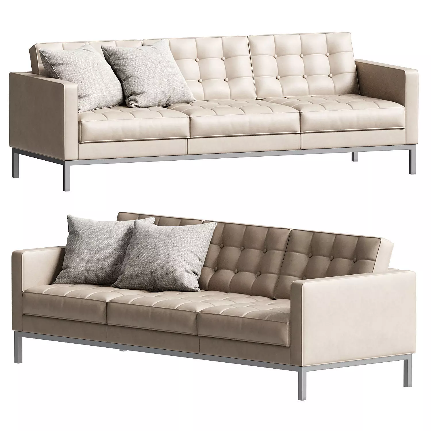 Knoll Florence Relax Three Seater Sofa 3D model