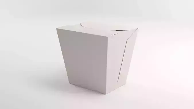Asian fast food package 3D Model