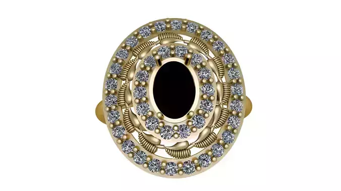 PRECIOUS DAZZLE RING 3D PRINTABLE MODEL