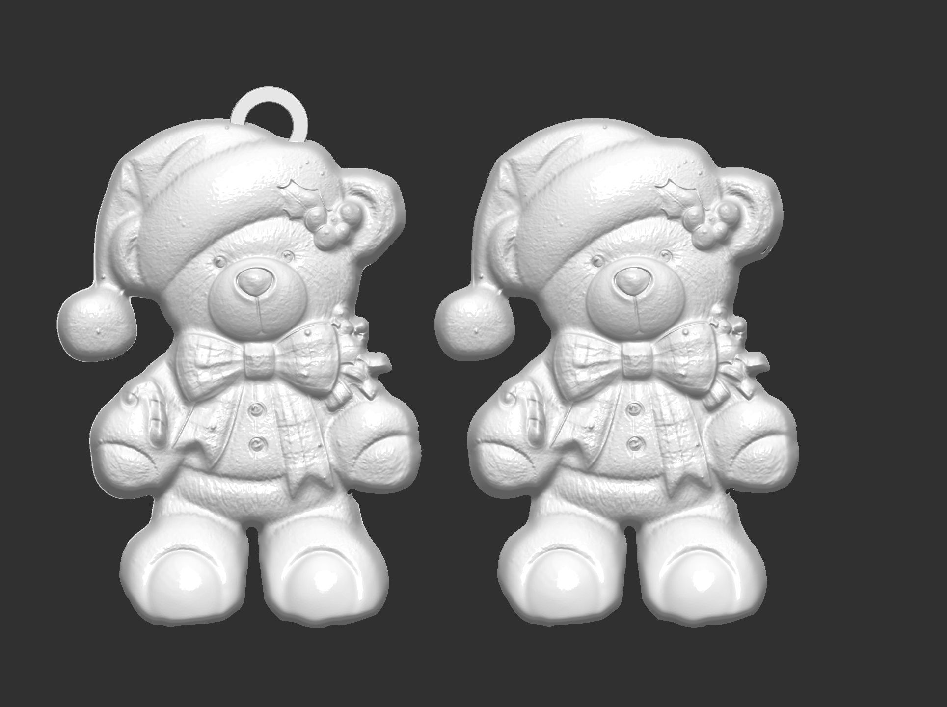 christmas tree teddy decor  3D print model_7