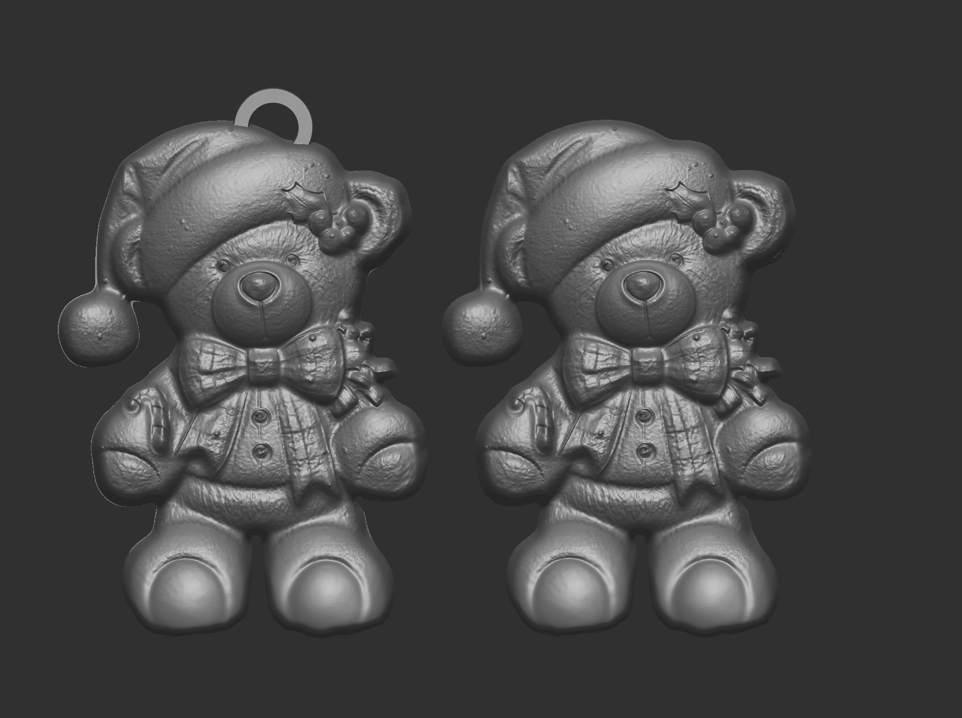 christmas tree teddy decor  3D print model_8