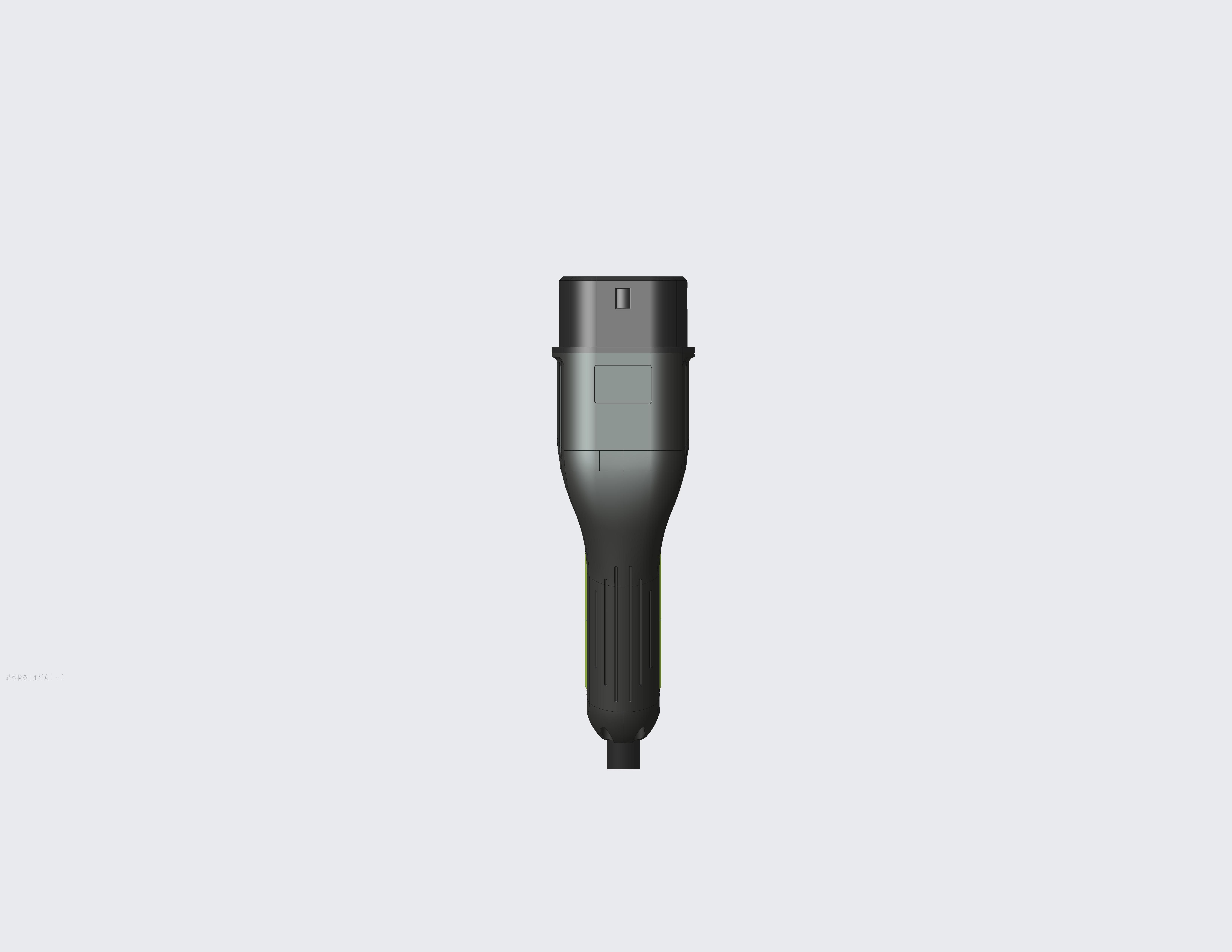 EV chargeing plug type 2 3D print model_4