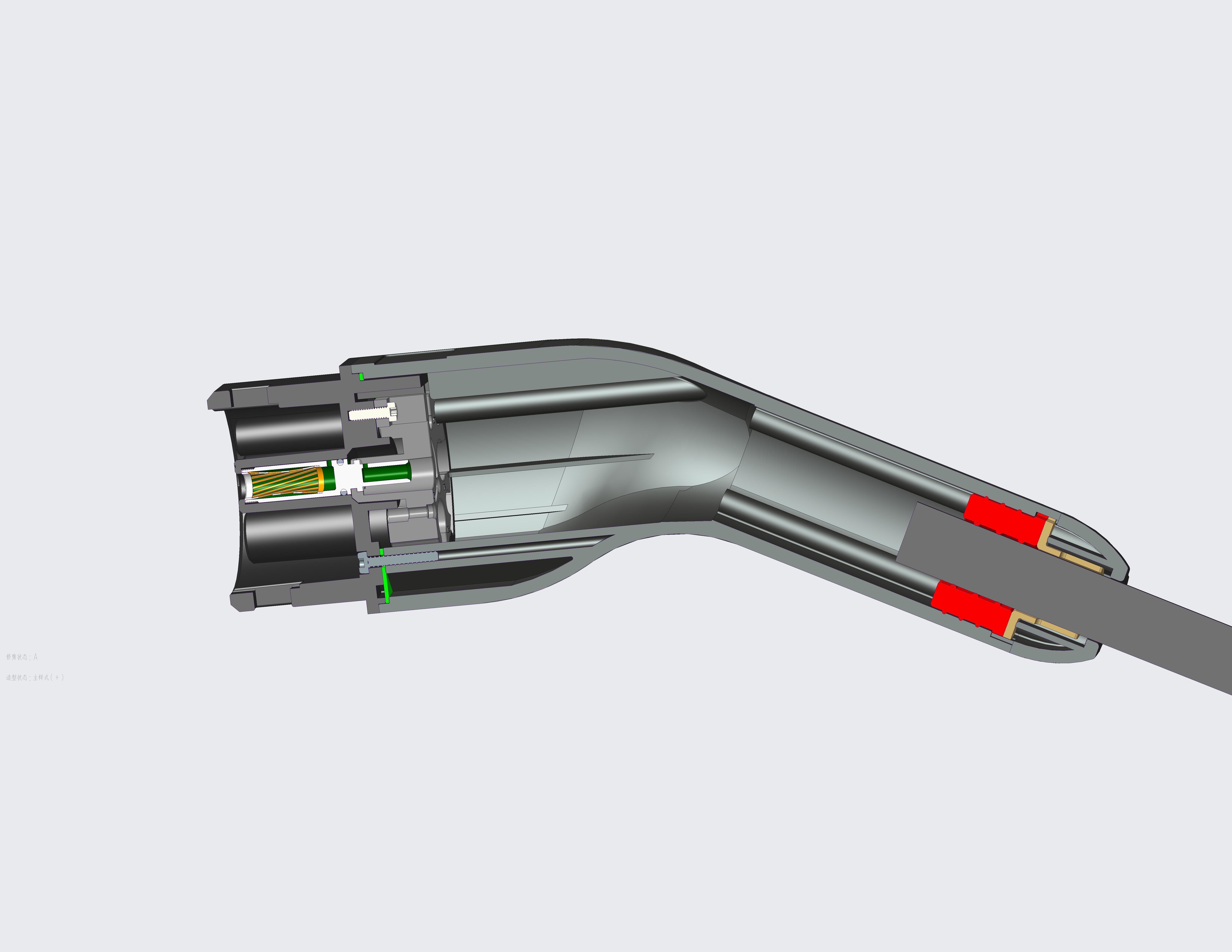 EV chargeing plug type 2 3D print model_3
