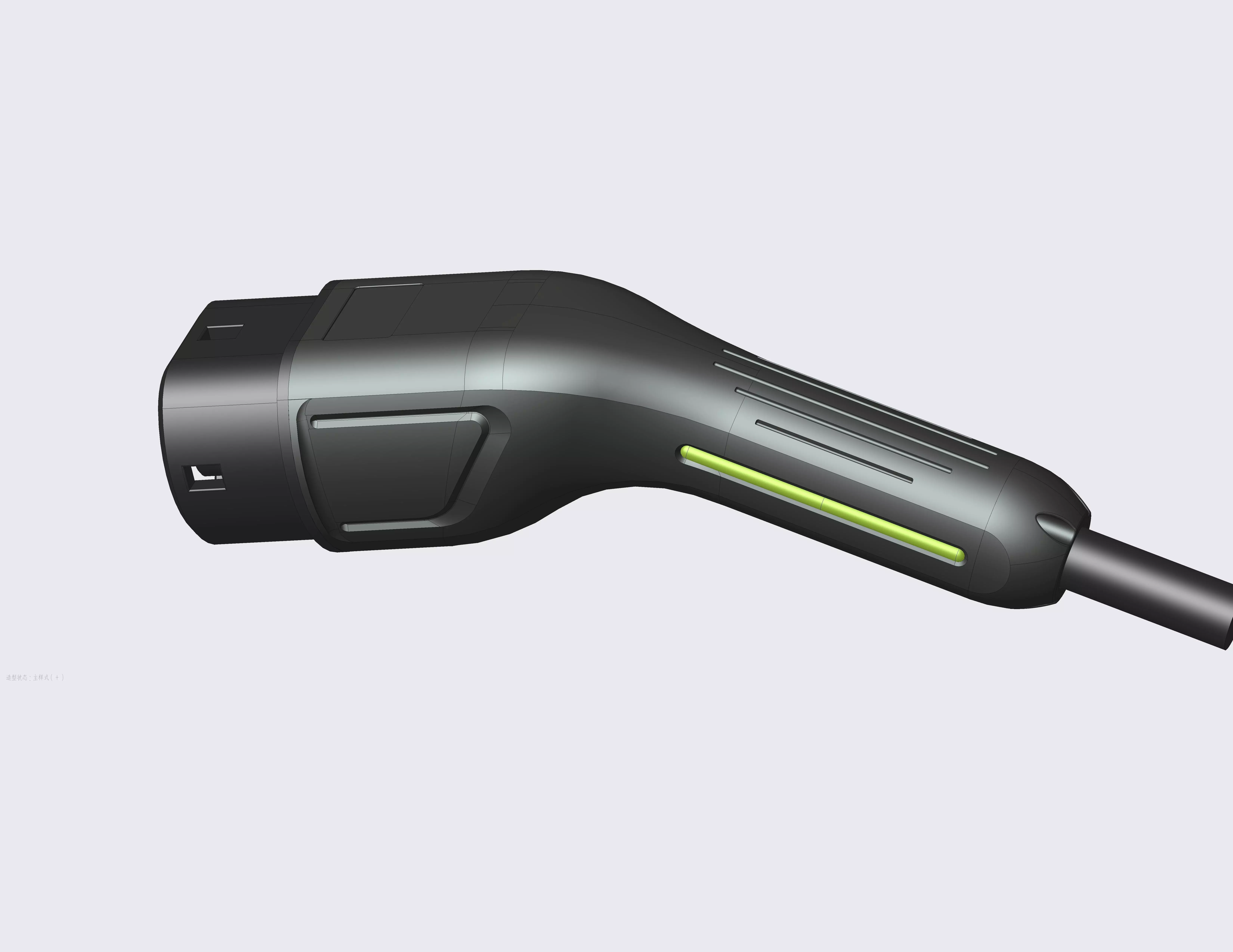 EV chargeing plug type 2 3D print model_0