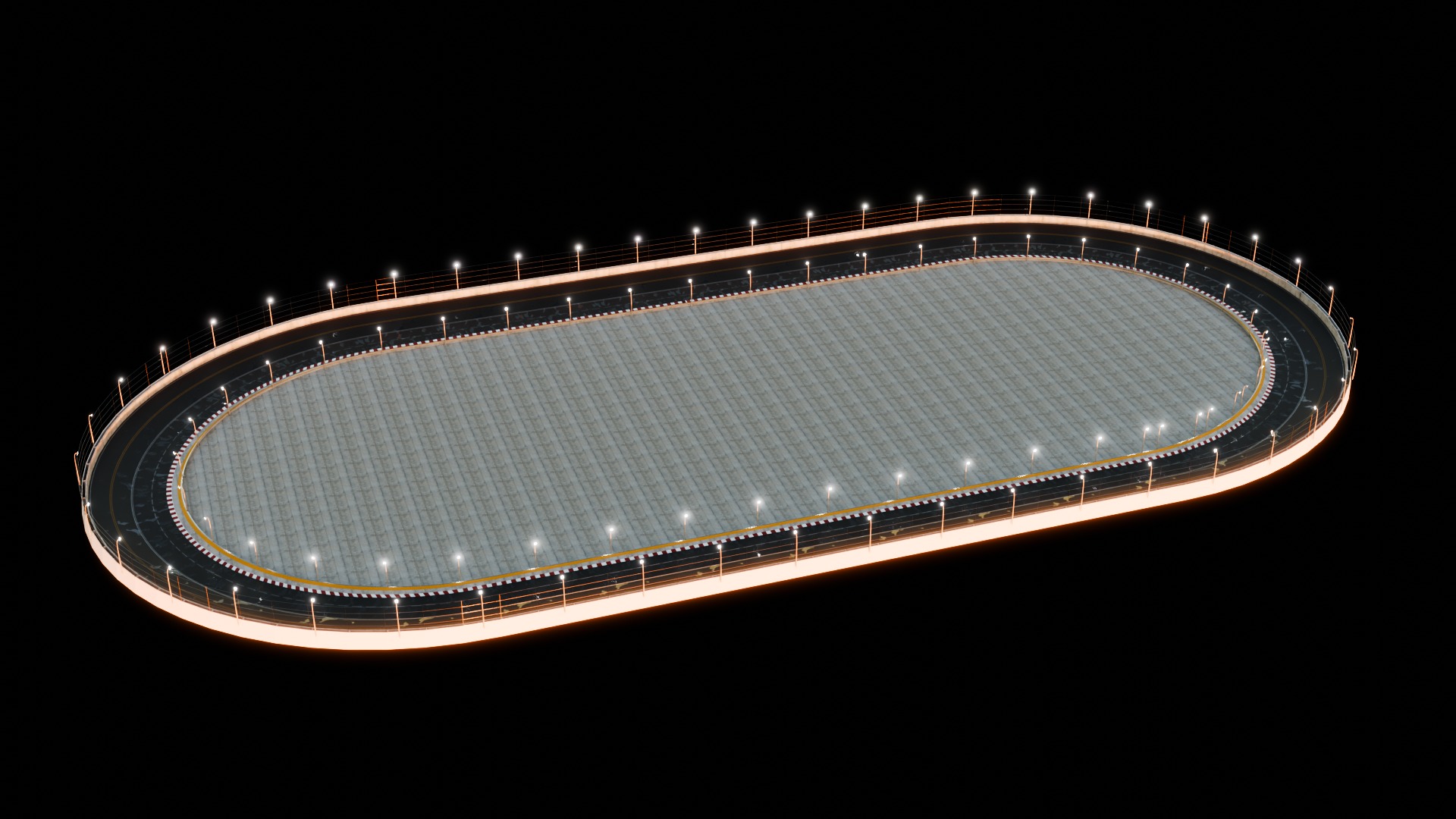 Nascar Race Track  3D model_3