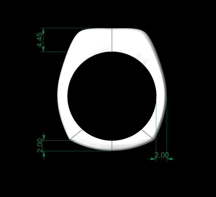 award ring 3D model_3