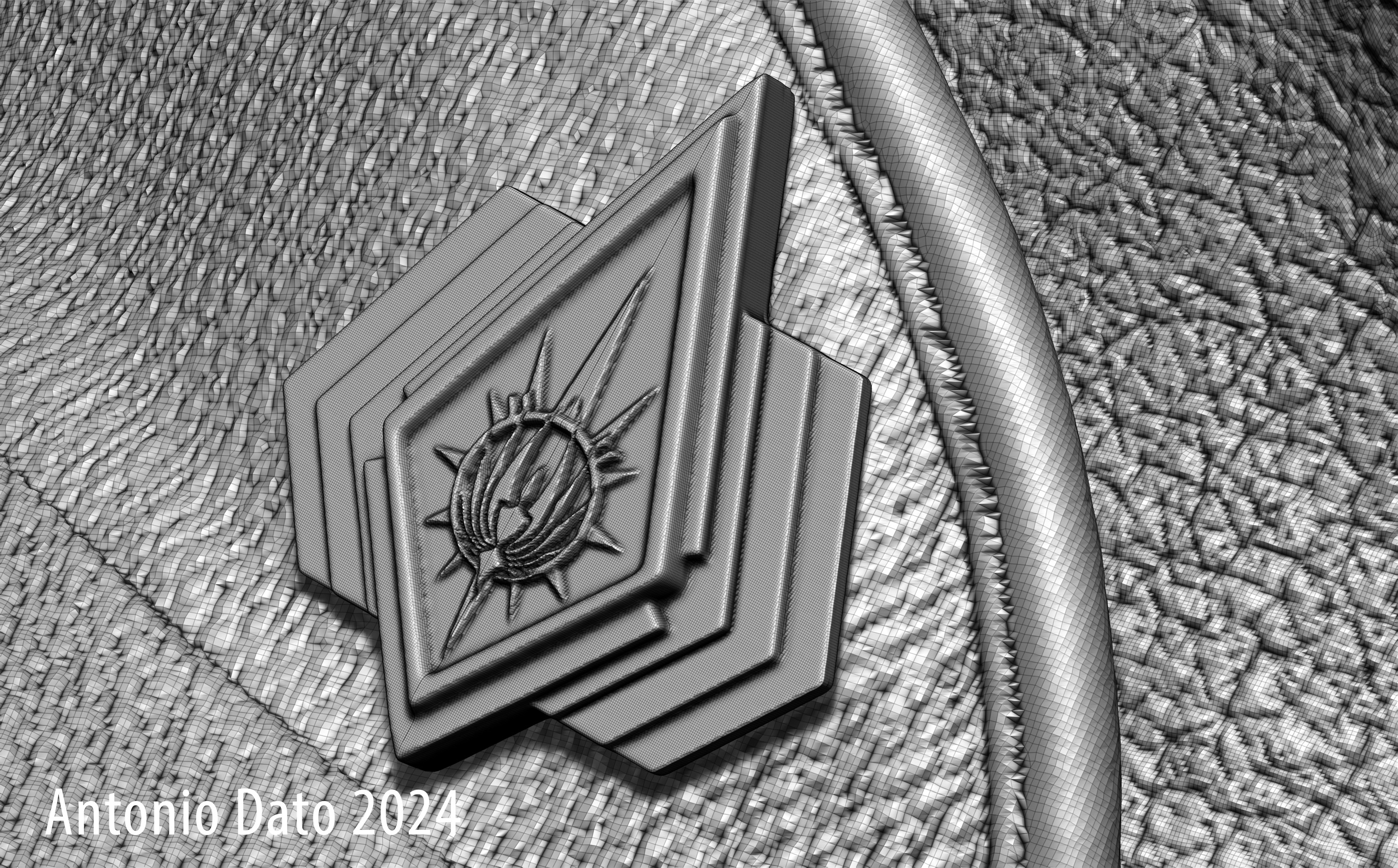 Edward James Olmos as William Adama Bust Printable 3D Model 3D print model_22