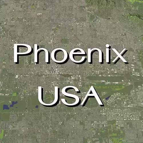 Phoenix Arizona USA - city and urban 3D model