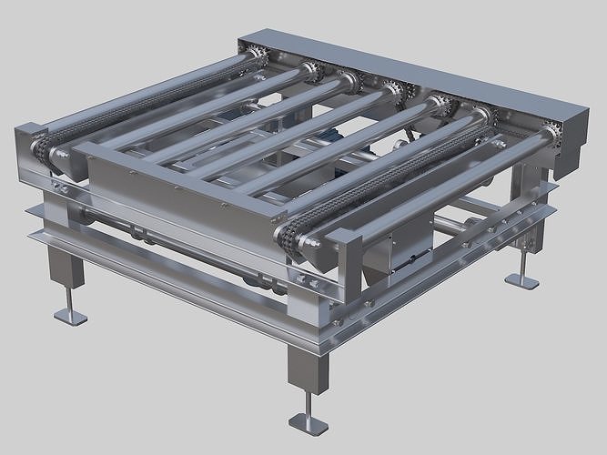 Conveyor transfer pallet 3D model