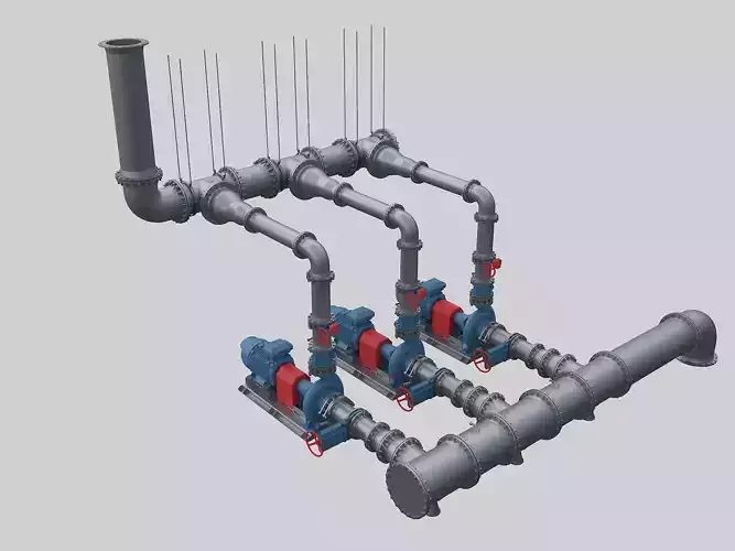 Water pumping station