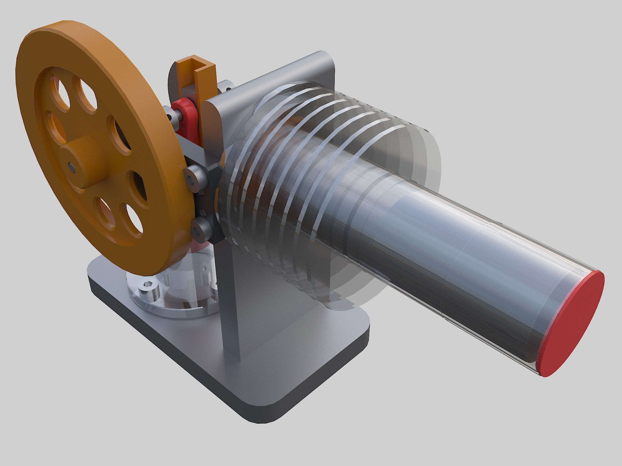 Stirling engine 3D model_1
