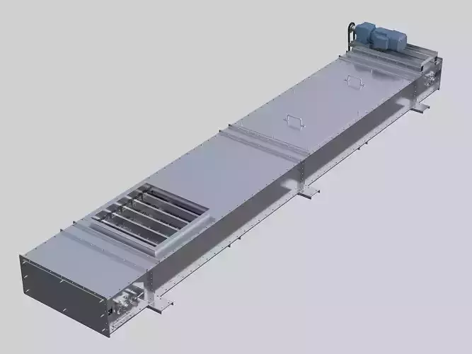 Bulk material chain conveyor