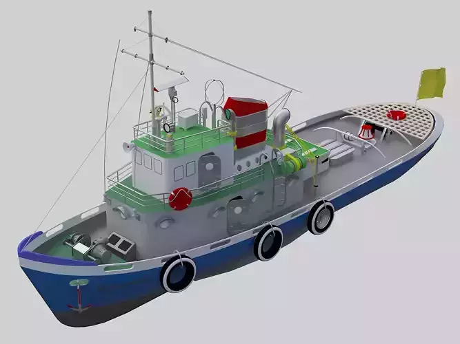 tugboat 3D model