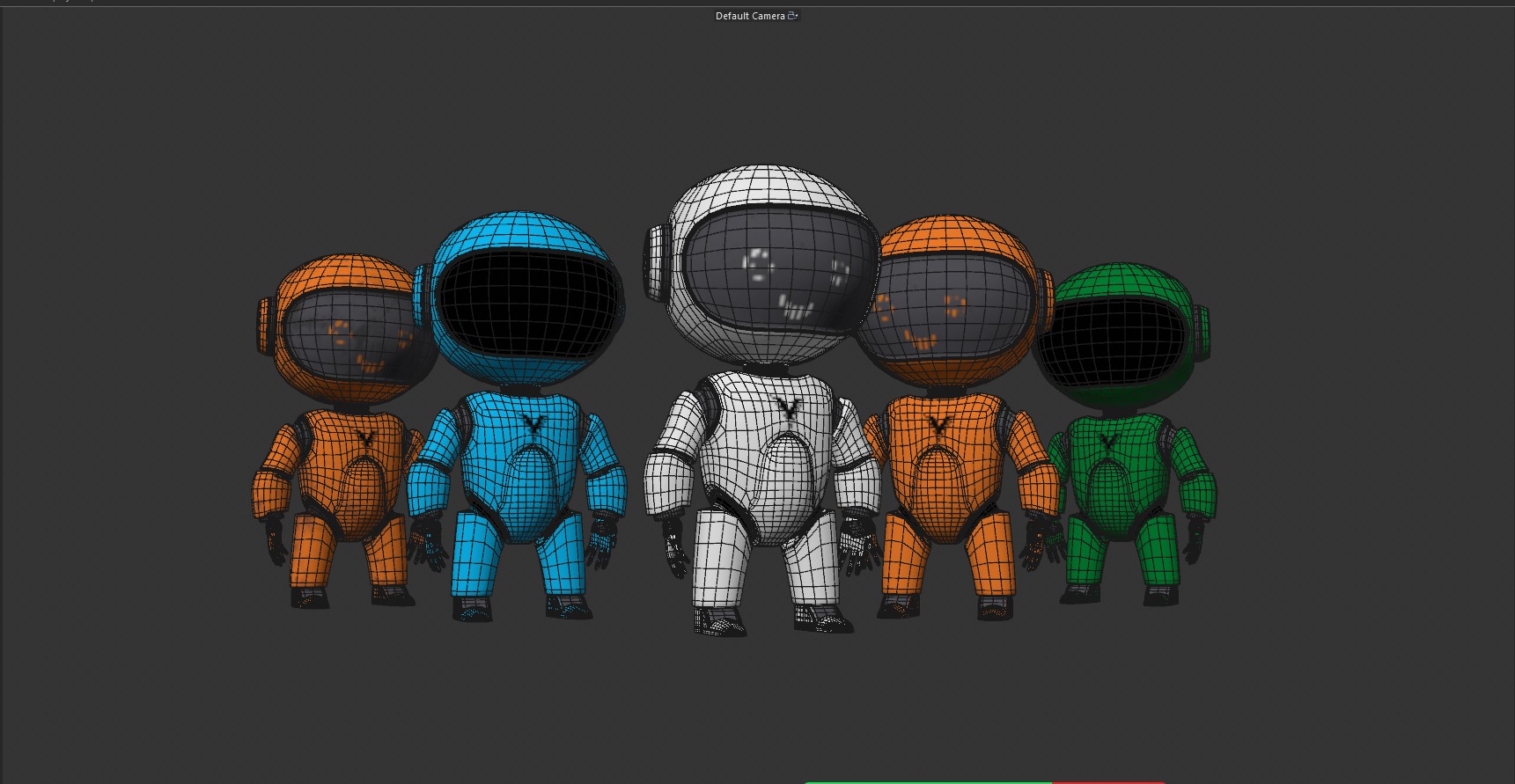 CyberBot Punk Series Low-poly 3D model_5