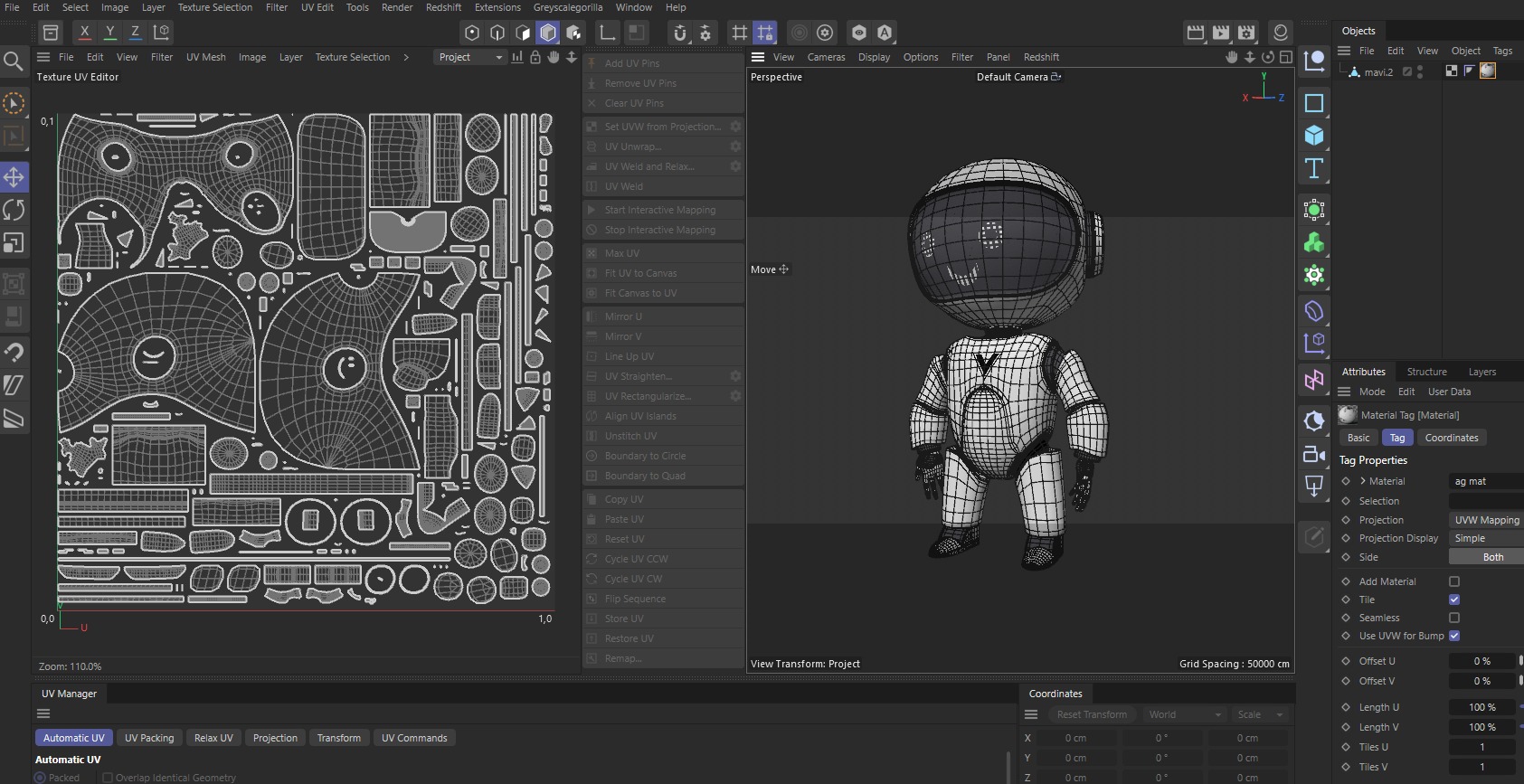 CyberBot Punk Series Low-poly 3D model_8