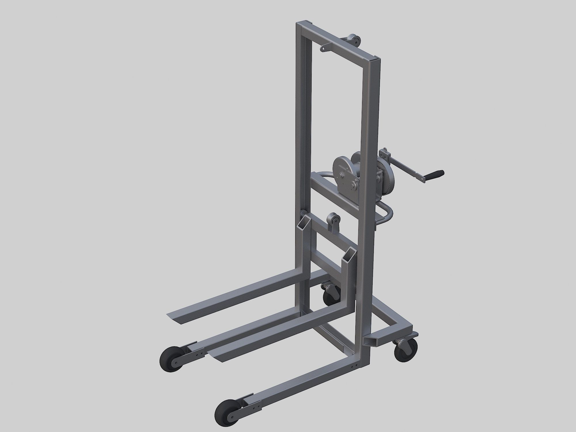 Manual forklift 3D model_1