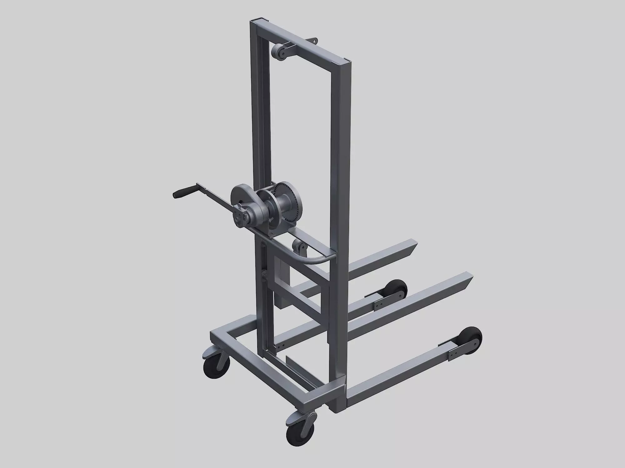 Manual forklift 3D model_0