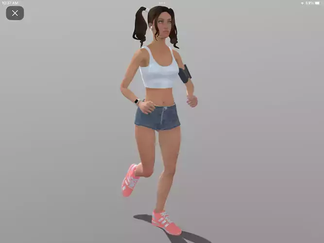 Female running