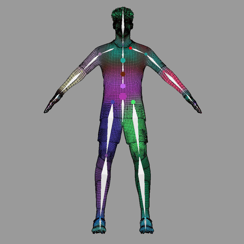 T-Pose Rigged Dusan Vlahovic Juventus 24-25 3D model_4