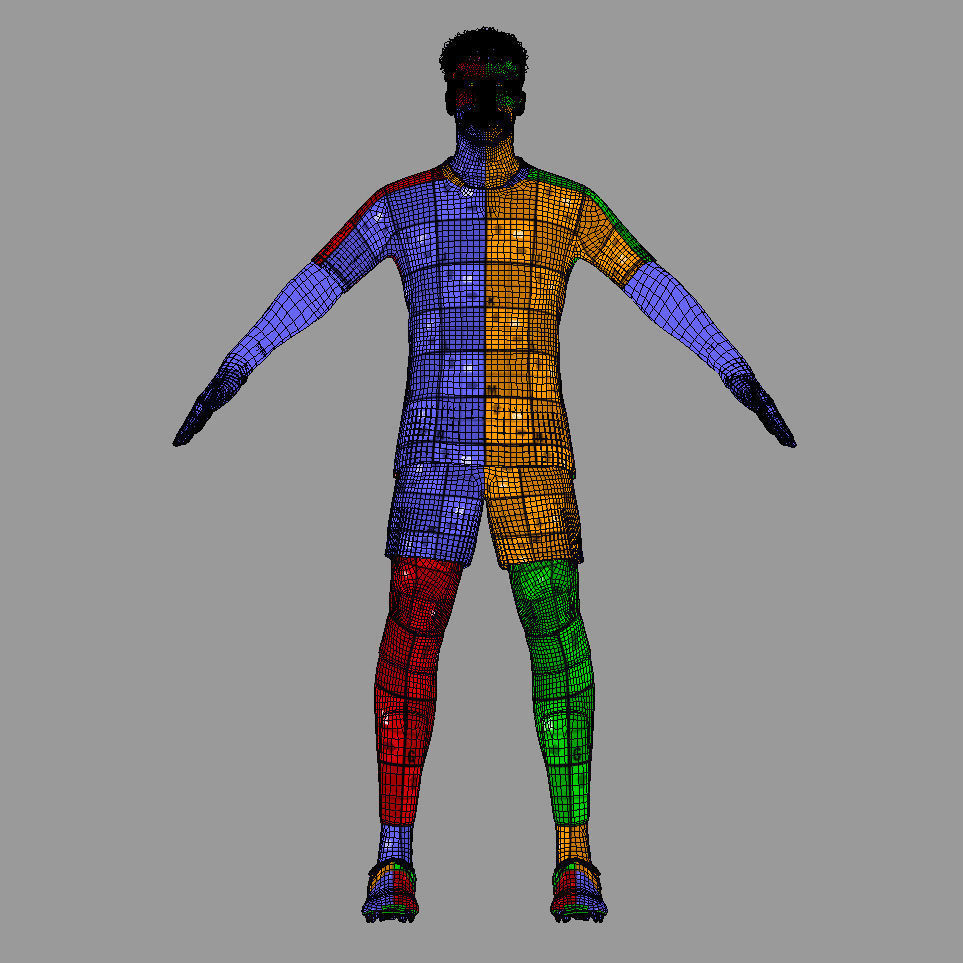 T-Pose Rigged Dusan Vlahovic Juventus 24-25 3D model_12