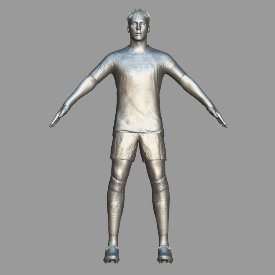 T-Pose Rigged Dusan Vlahovic Juventus 24-25 3D model_8