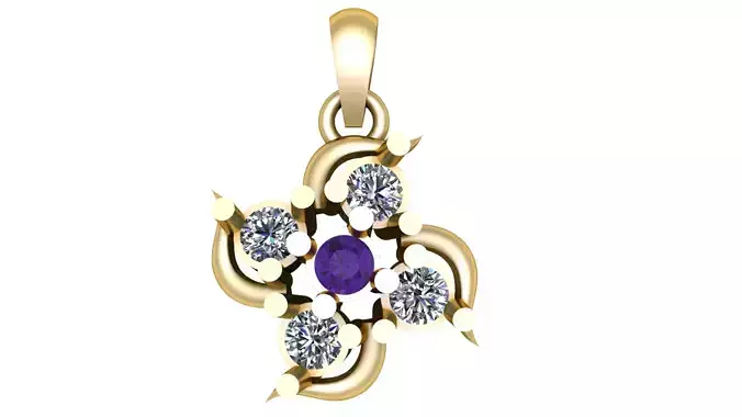 SALVATRIX DIAMOND PENDANT 3D PRINTABLE MODEL