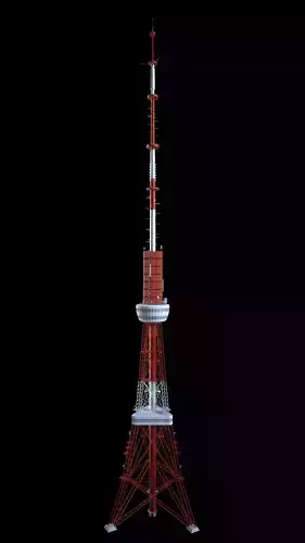 TV tower 3D model