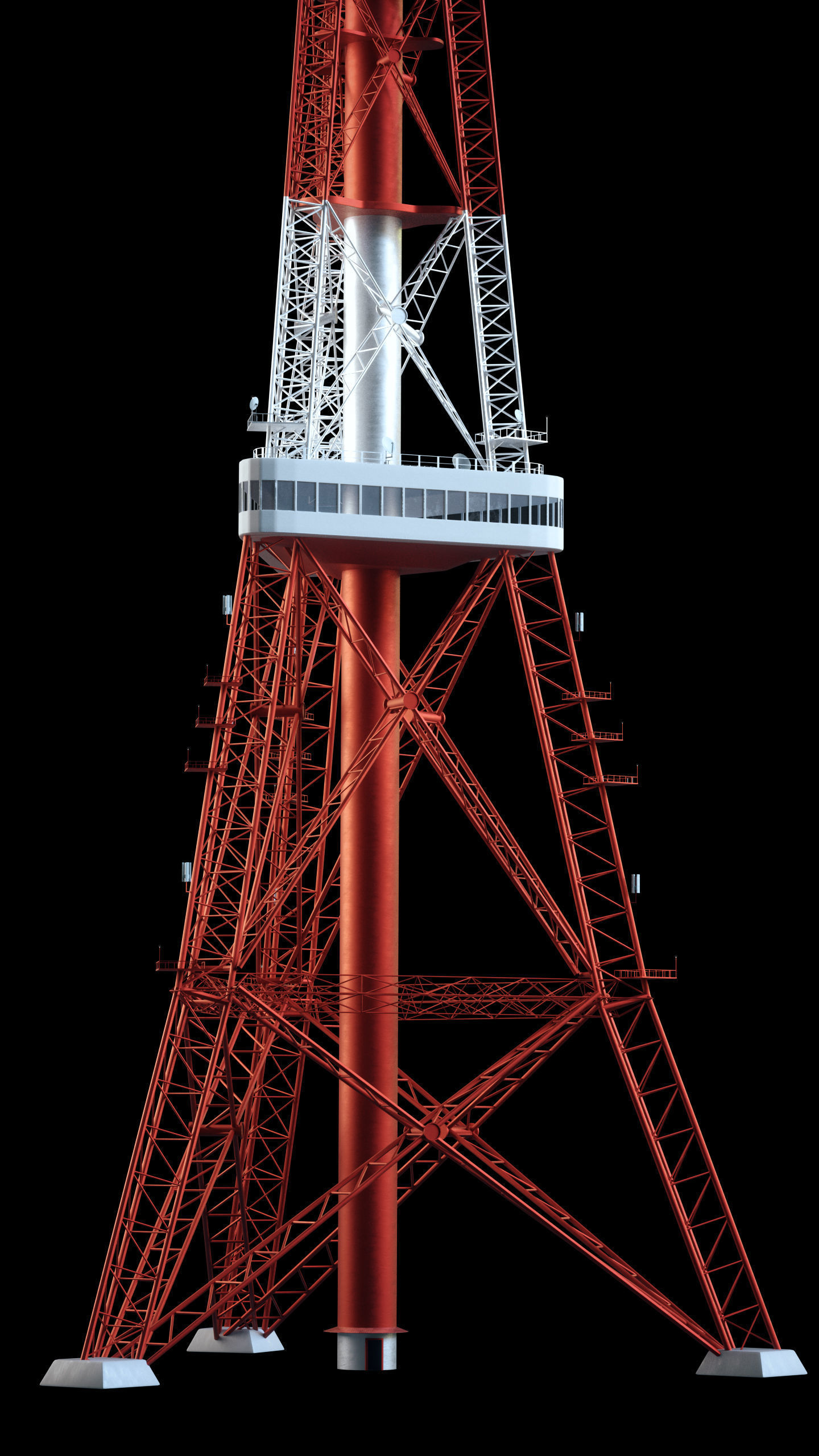 TV tower 3D model_6