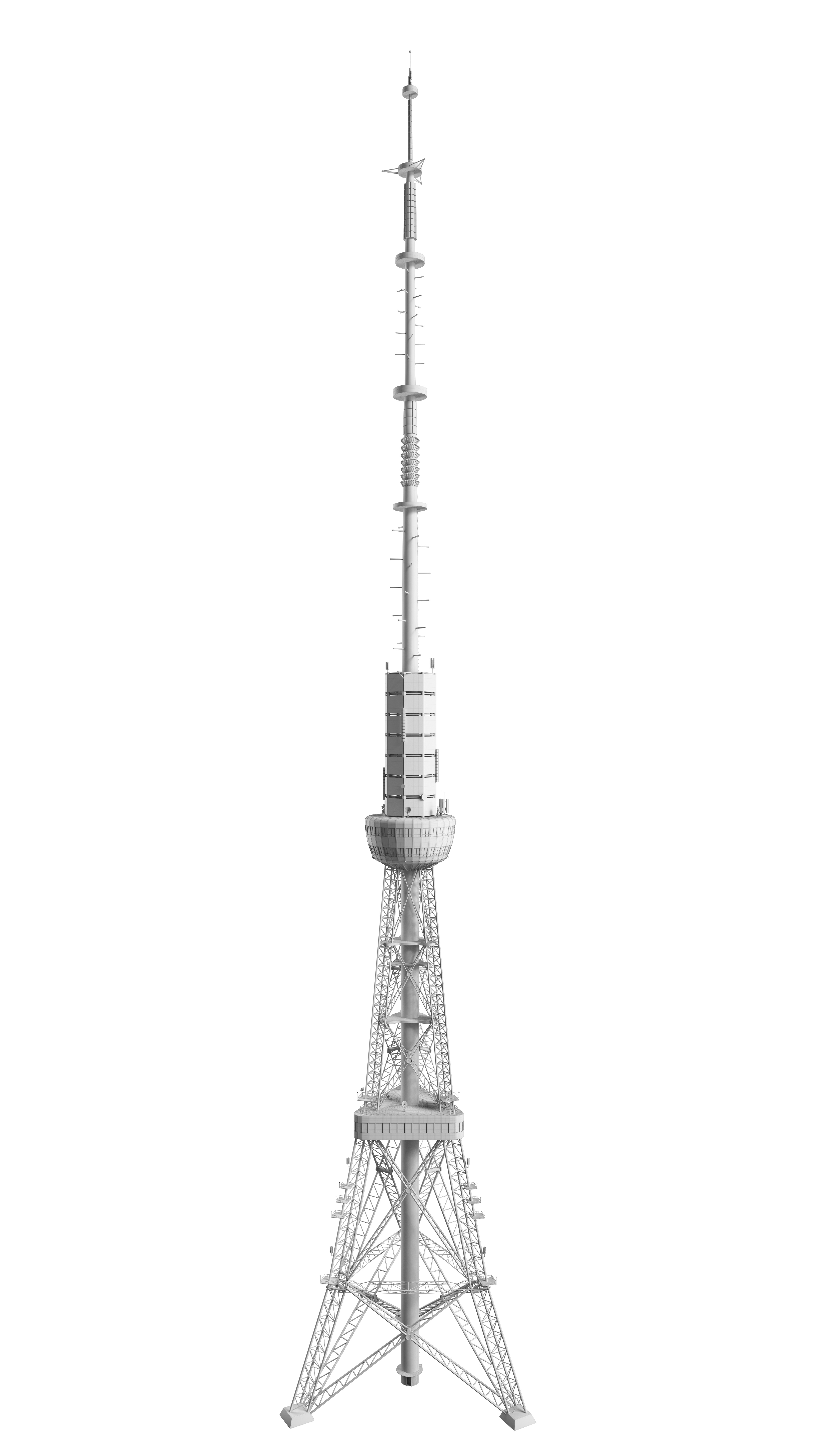 TV tower 3D model_7