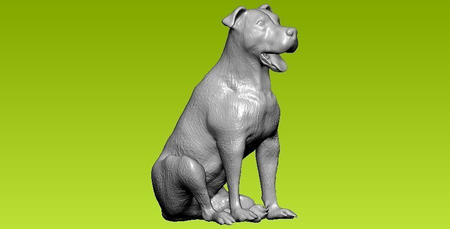 Millie - bull- terrtier Dog model - 3D print 3D print model_2