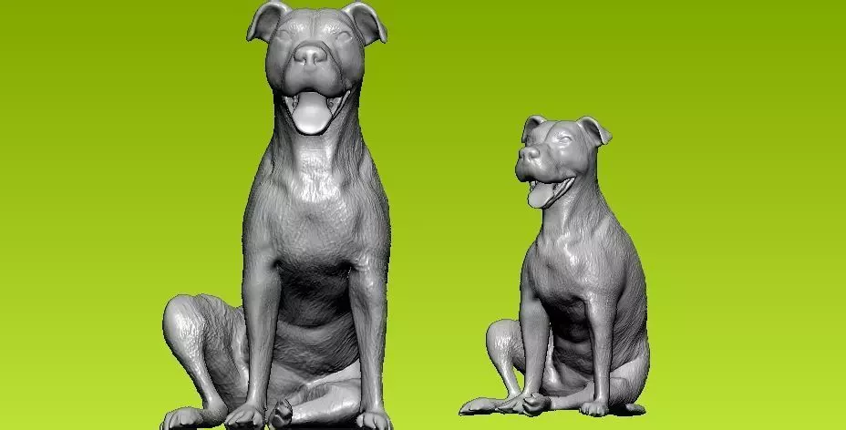 Millie - bull- terrtier Dog model - 3D print 3D print model_0